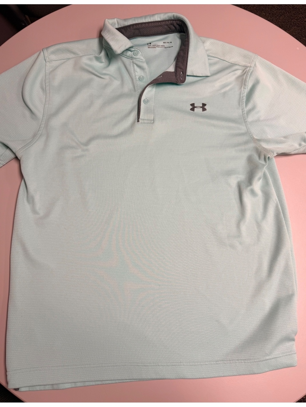Under Armour HeatGear Men’s Loose Fit Performance Polo Medium Light Blue